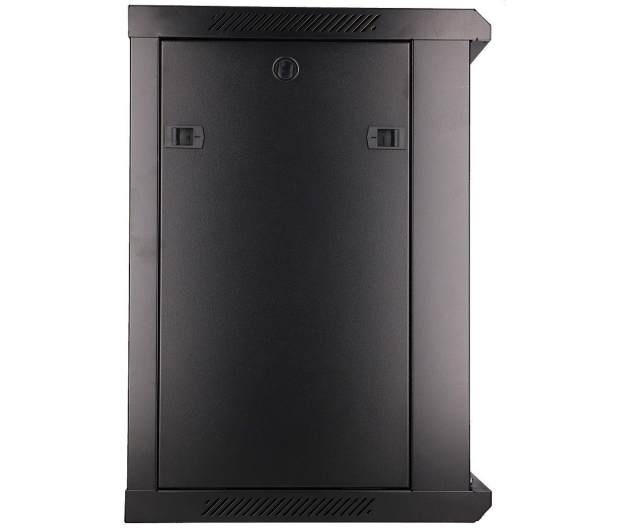 Extralink Szafka wisząca rack 12U 600x600 czarna szklane drzwi EX.7256 - 489403 - zdjęcie 2
